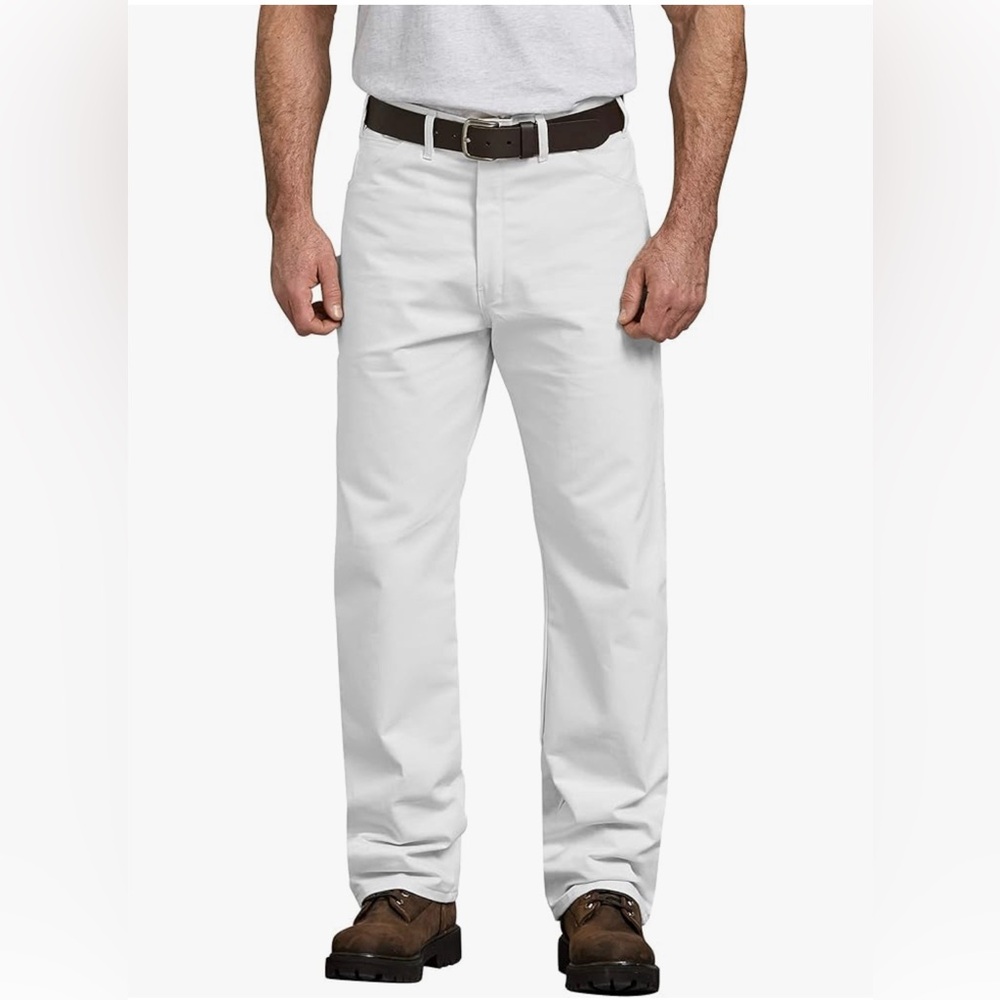 Dickies Unisex White Painters Pants
